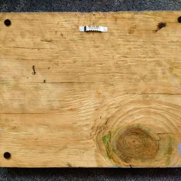 Homemade 20" x 13" distressed gray farmhouse wood sign 'A!EXA DO THE LAUNDRY' - Picture 4 of 4